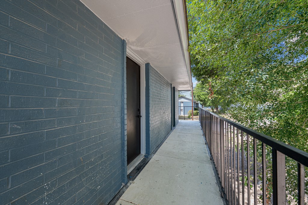 Photo of outside walkway at Sunset Heights, San Antonio, TX, 78209