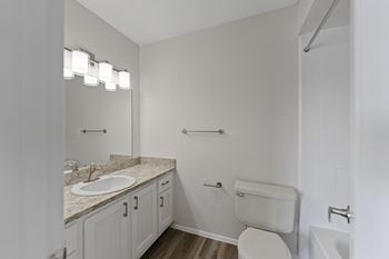 Upgraded Apartment Homes Include: Faux-Granite Countertops, Black Appliance Package, Backsplash in Kitchen, White Cabinets, Brushed Nickel Lighting & Hardware, LED Lighting, Upgraded Faux-wood Flooring & Carpet*