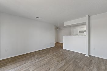 Upgraded Apartment Homes Include: Faux-Granite Countertops, Black Appliance Package, Backsplash in Kitchen, Two-Tone Kitchen Cabinets, Brushed Nickel Lighting & Hardware, LED Lighting, Upgraded Faux-wood Flooring & Carpet and Framed Bathroom Mirrors*