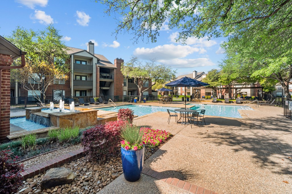 Pool Area at Preston Bend, Dallas, TX