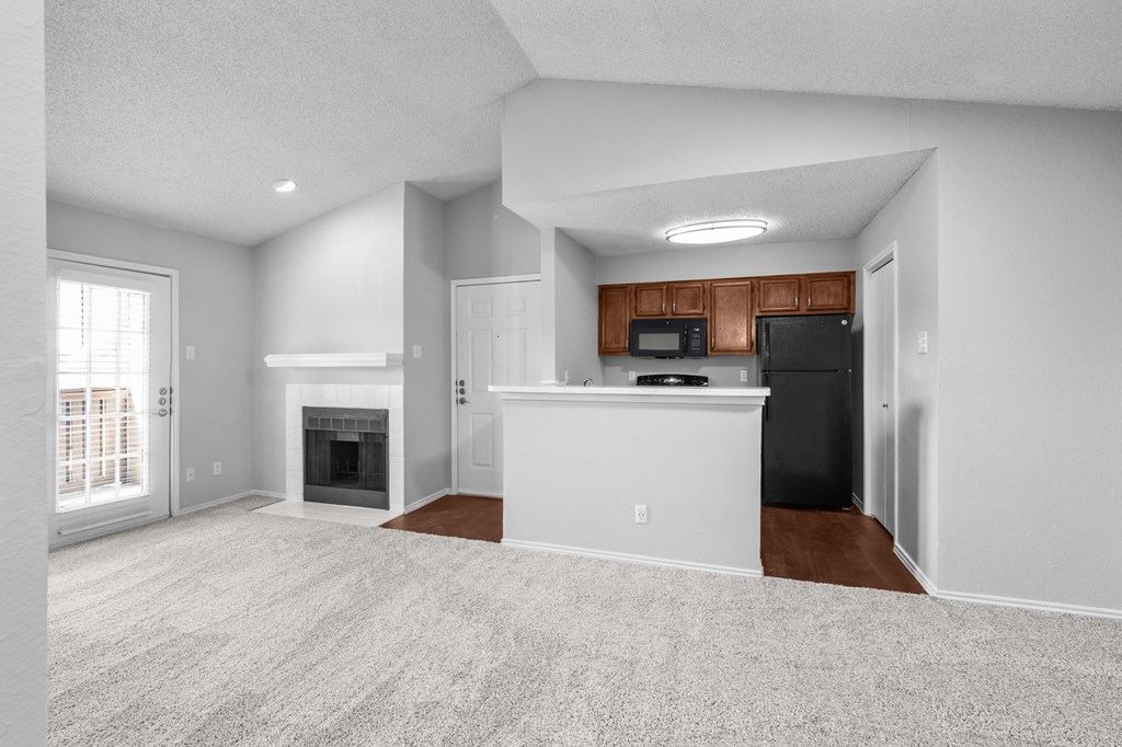 Carpeted Living Area at Preston Bend, Dallas, TX, 75252