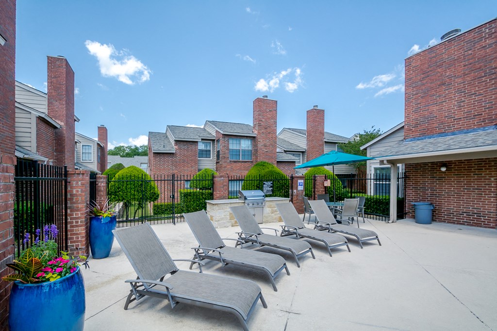 Pool and sundeck at Amberly Village Townhomes, Garland, 75040