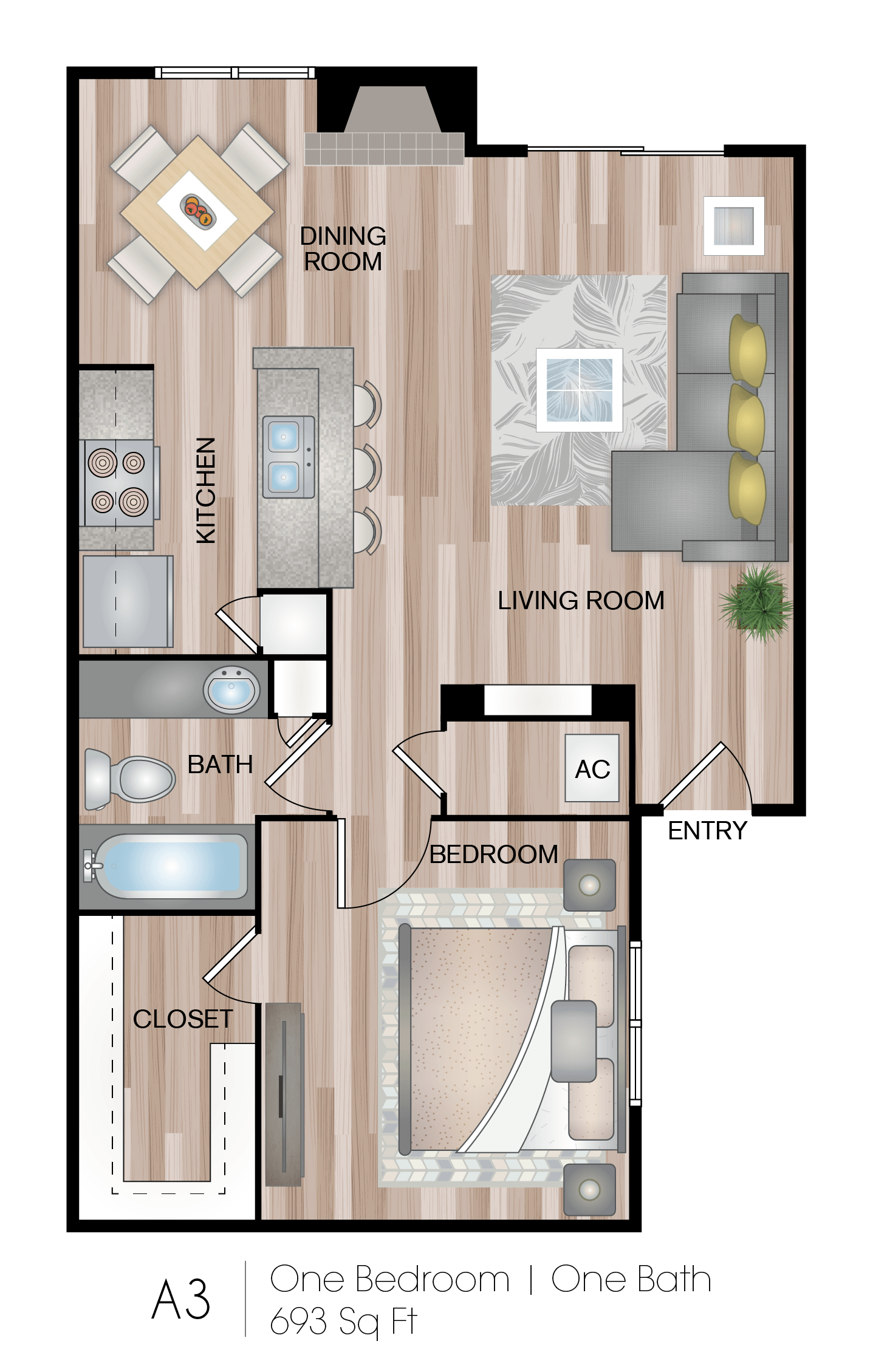 a floor plan of a room with a bathroom and a living room