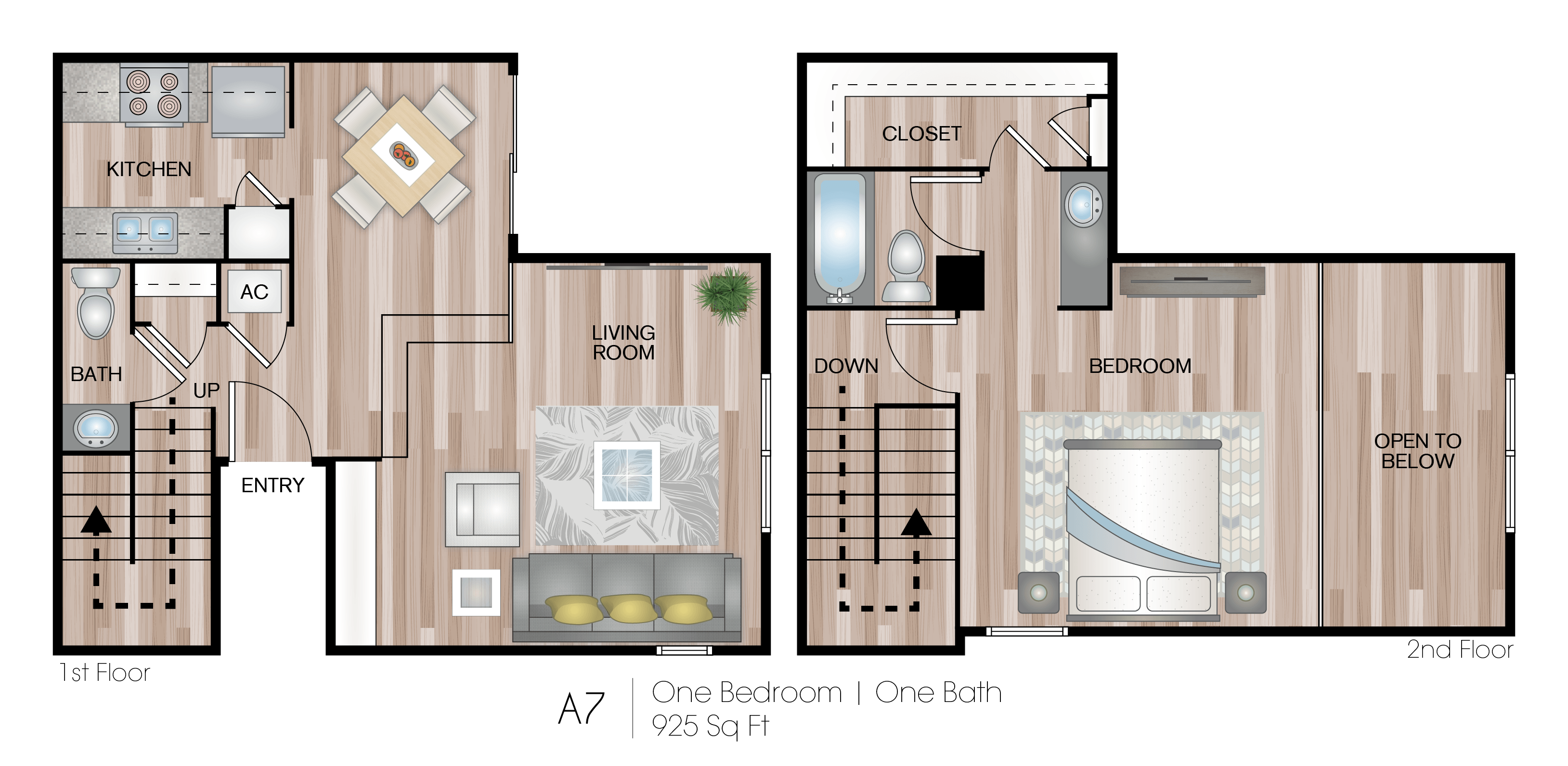 a floor plan of a home with bedrooms and a living room