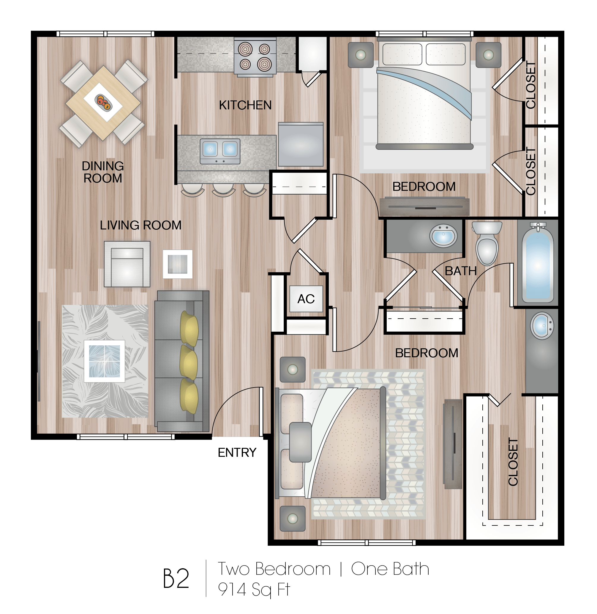 a floor plan of a living room and a bedroom
