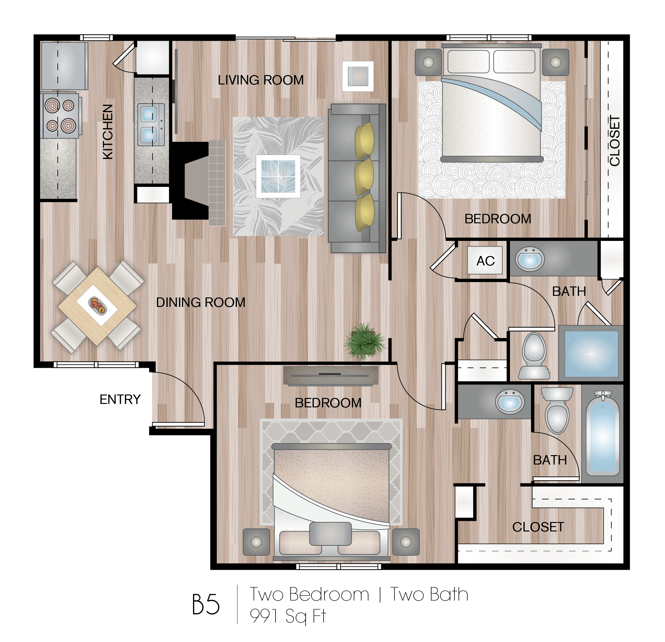 a floor plan of a house with a bedroom and a living room