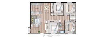 4 bed 1 bath at Sunset Heights, San Antonio, TX