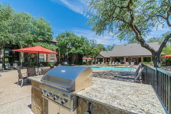 Outdoor Barbecue Grill and Picnic Area at Preston Bend, Dallas, 75252