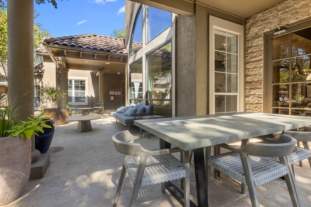 Outdoor Patio at Villas at Rogers Ranch, Texas, 78258