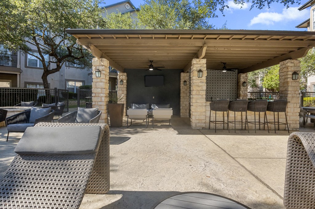 Outdoor Living Areas at Villas at Rogers Ranch, San Antonio, 78258