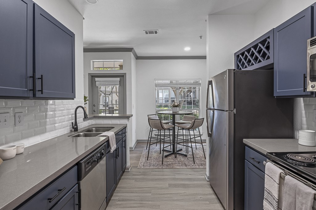 Well Equipped Kitchen at Villas at Rogers Ranch, San Antonio, TX