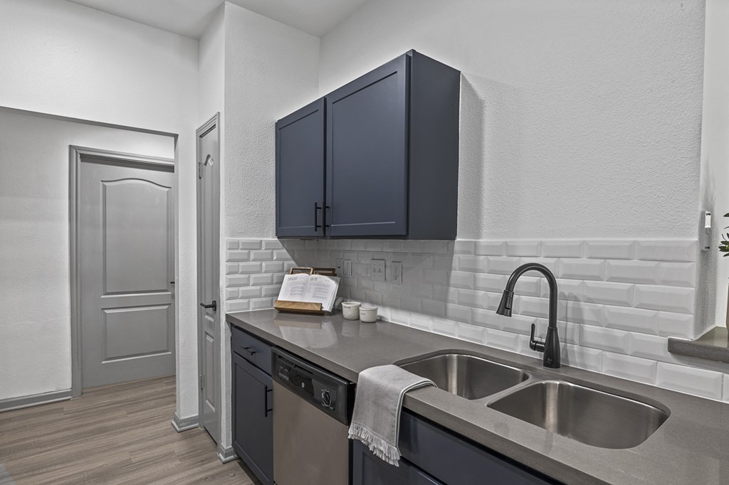 Stainless Steel Sink With Faucet In Kitchen at Villas at Rogers Ranch, San Antonio, TX, 78258