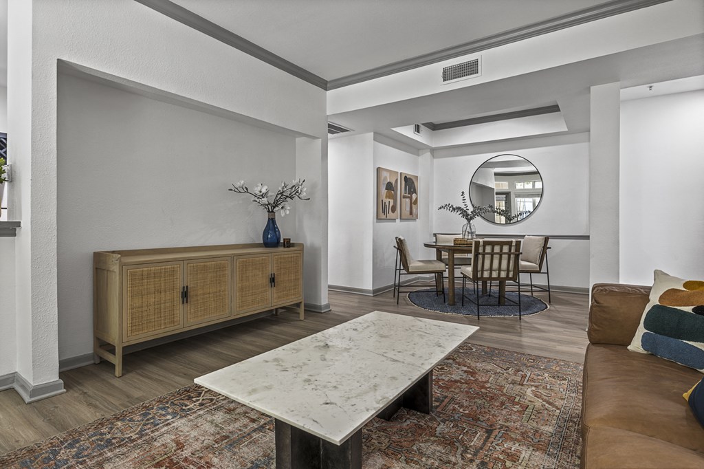 Living Room With Dining Area at Villas at Rogers Ranch, San Antonio, 78258
