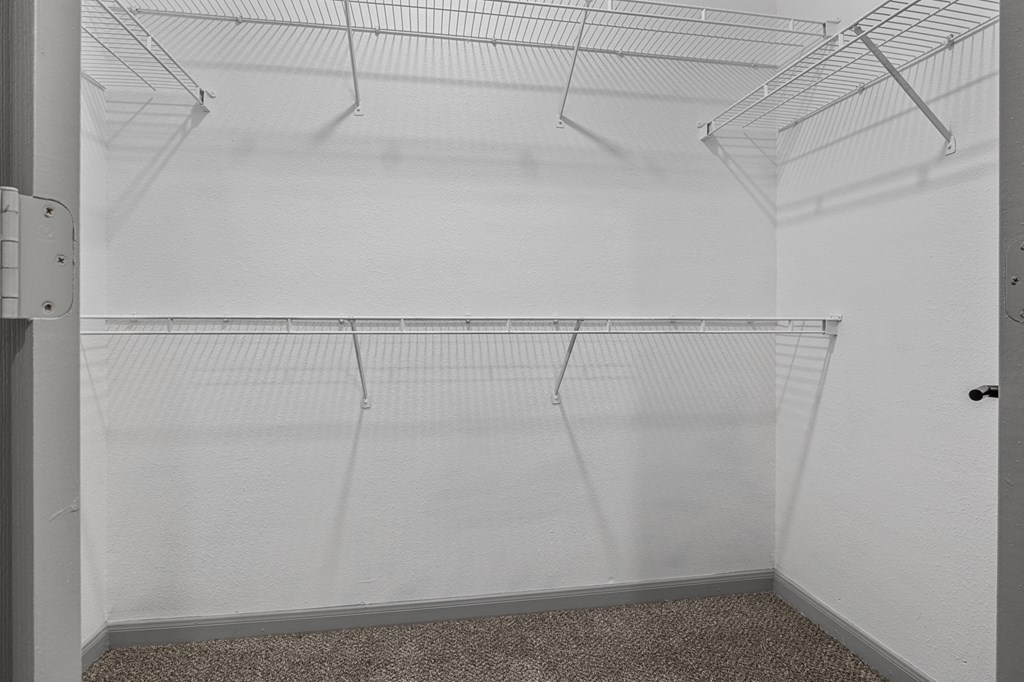 Generous Walk-In Closets With Shelving at Villas at Rogers Ranch, San Antonio, TX, 78258