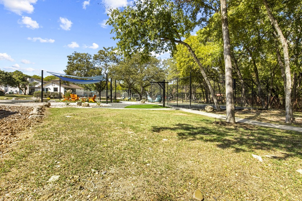 Shaded Lounge Area at Maxwell Townhomes, San Antonio, 78230
