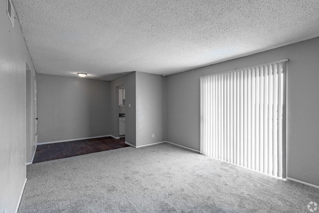 the spacious living room at the oxford at estonia apartments in san antonio, at The Frederick, Texas