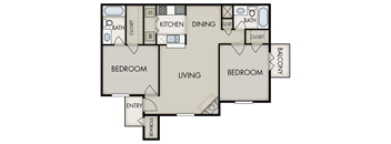 2 A Floorplan at Knoll Crest, San Antonio, TX, 78240