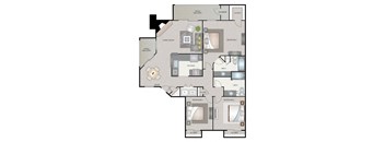 C1 | 1,260 SQ FT | 3 BED / 2 BATH