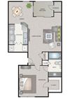 A1 | 654 SQ FT | 1 BED / 1 BATH A1 | 654 SQ FT | 1 BED / 1 BATH