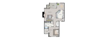 A2 | 766 SQ FT | 1 BED / 1 BATH