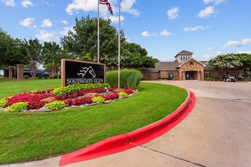 a rendering of a skate park in front of a school at Southgate Glen, Weatherford, 76086