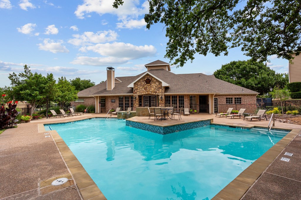 the swimming pool at our apartments at Southgate Glen, Weatherford, Texas