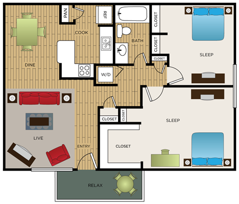 a floor plan of a home