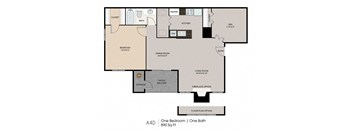 A4 | 2 BED / 1 BATH | 890 SQ FT