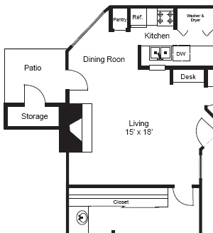 B1|2 BED/2 BATH | 938 SQ. FT. B1|2 BED/2 BATH | 938 SQ. FT.