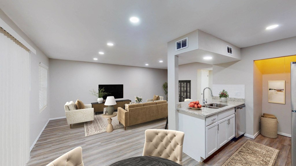 the enclave at homecoming terra vista living room at The Frederick, San Antonio, 78240