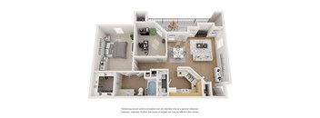 A3 | 1 BED - 1 BATH | 914 SQ FT at Villas at Rogers Ranch, San Antonio, TX