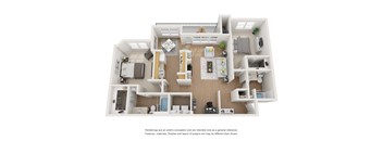 B2 | 2 BED - 2 BATH | 1,206 SQ FT at Villas at Rogers Ranch, Texas