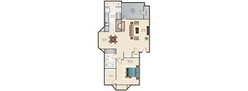 A3 | 663 SQ FT | 1 BED / 1 BATH at Woodchase, Texas, 76039