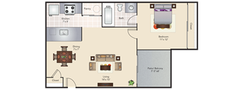 one bed one bath at Woodchase, Texas