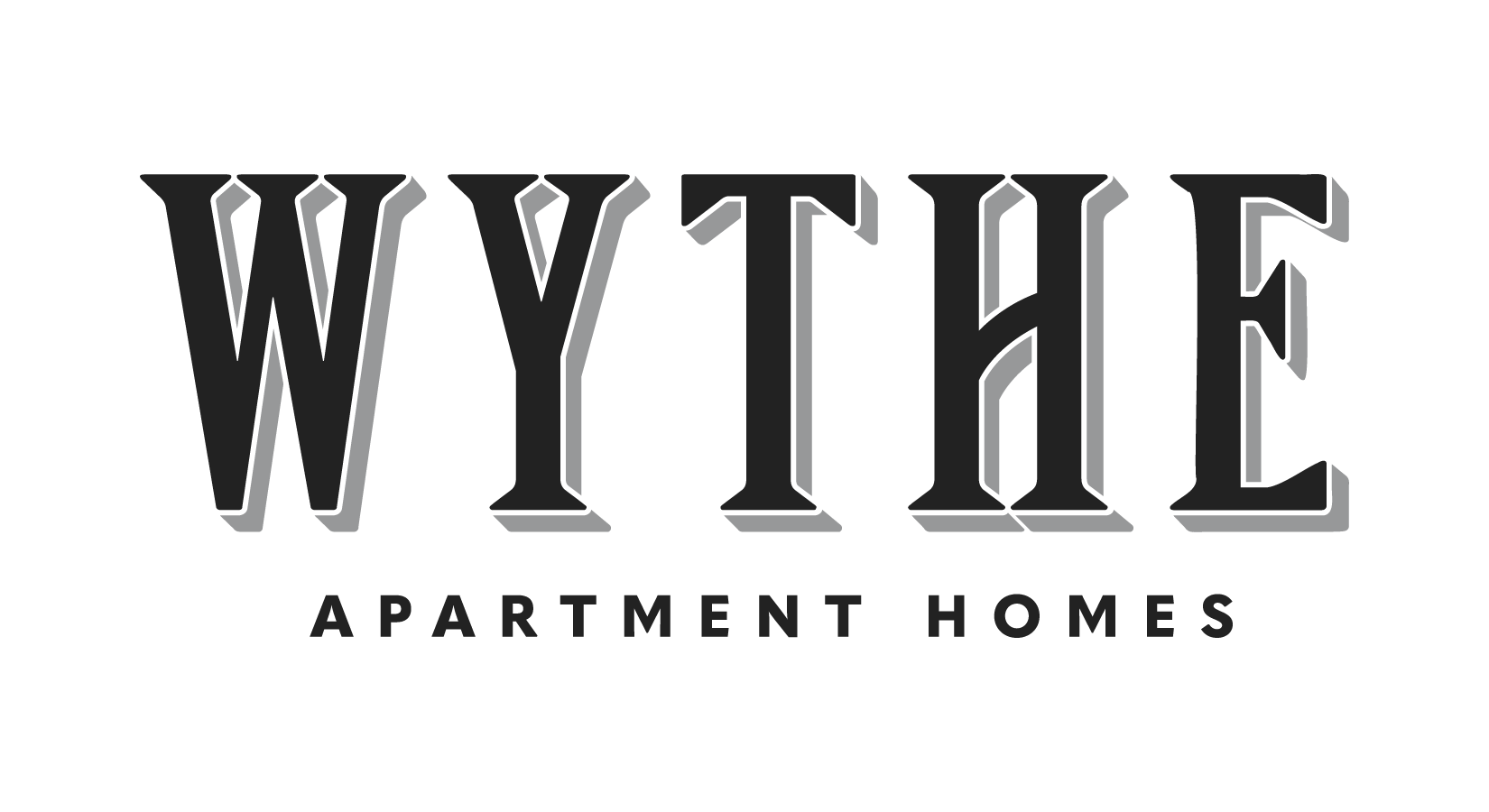 A logo for a company called Wythe Apartment Homes.