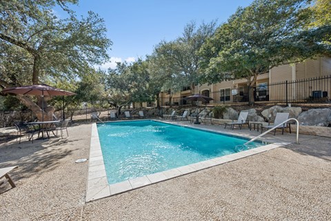 pool filled with clean water at Crosspoint Oaks at Boerne, Boerne, TX