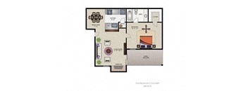 1 bed 1 bath at The Hudson, North Richland Hills, TX, 76180