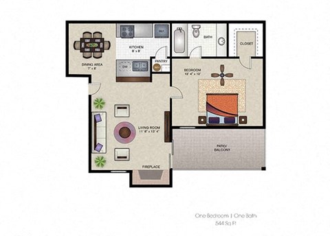 1 bed 1 bath at The Hudson, North Richland Hills, TX, 76180