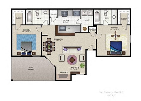 2 bed 2 bath A at The Hudson, North Richland Hills, Texas