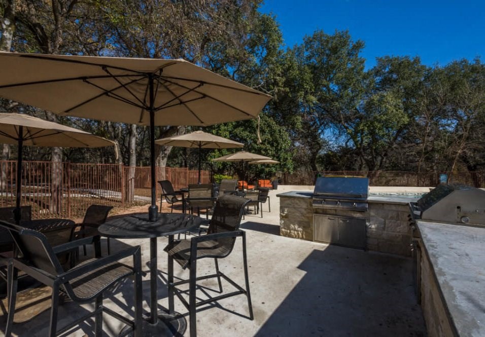 Outdoor Kitchen at Maxwell Townhomes, San Antonio, Texas