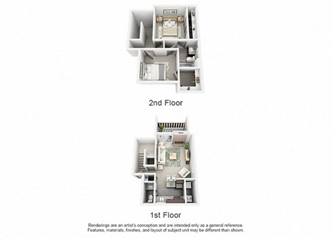 B3 TOWNHOME | 1,001 SQ FT | 2 BED / 1.5 BATH