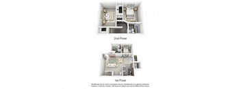 C1 TOWNHOME | 1,200 SQ FT | 3 BED / 2 BATH