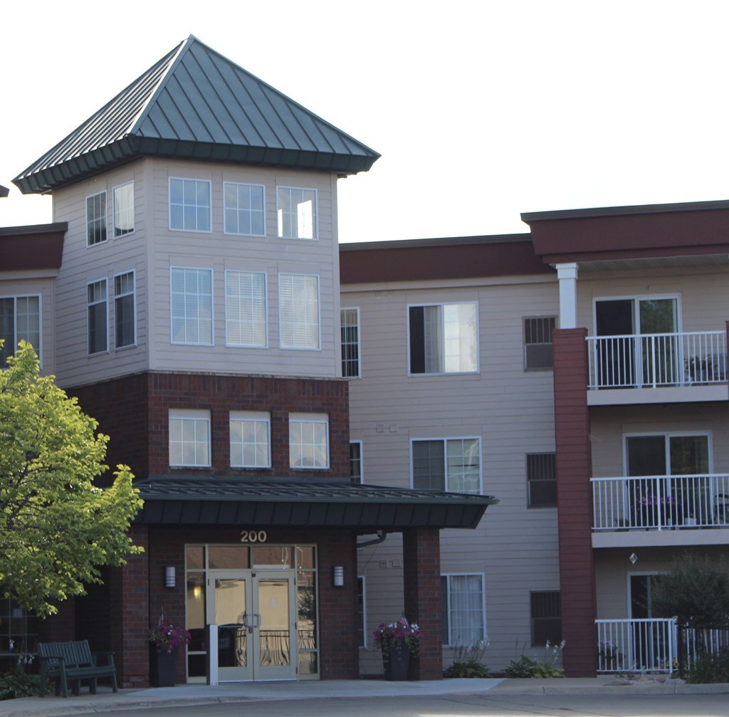 A building with the number 200 on the front.