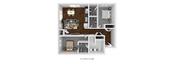 Two bedroom floorplan