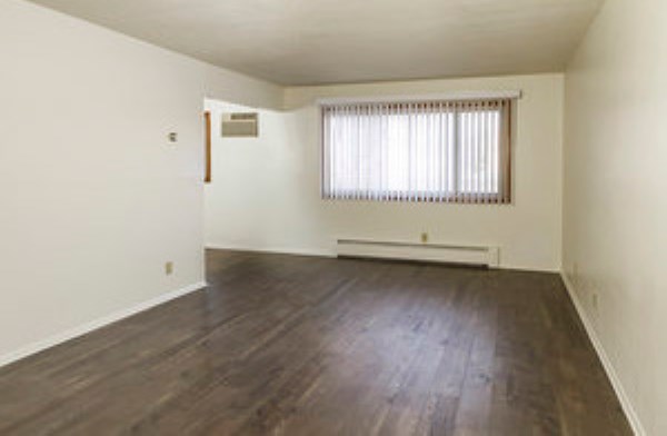 Living room with view of side room