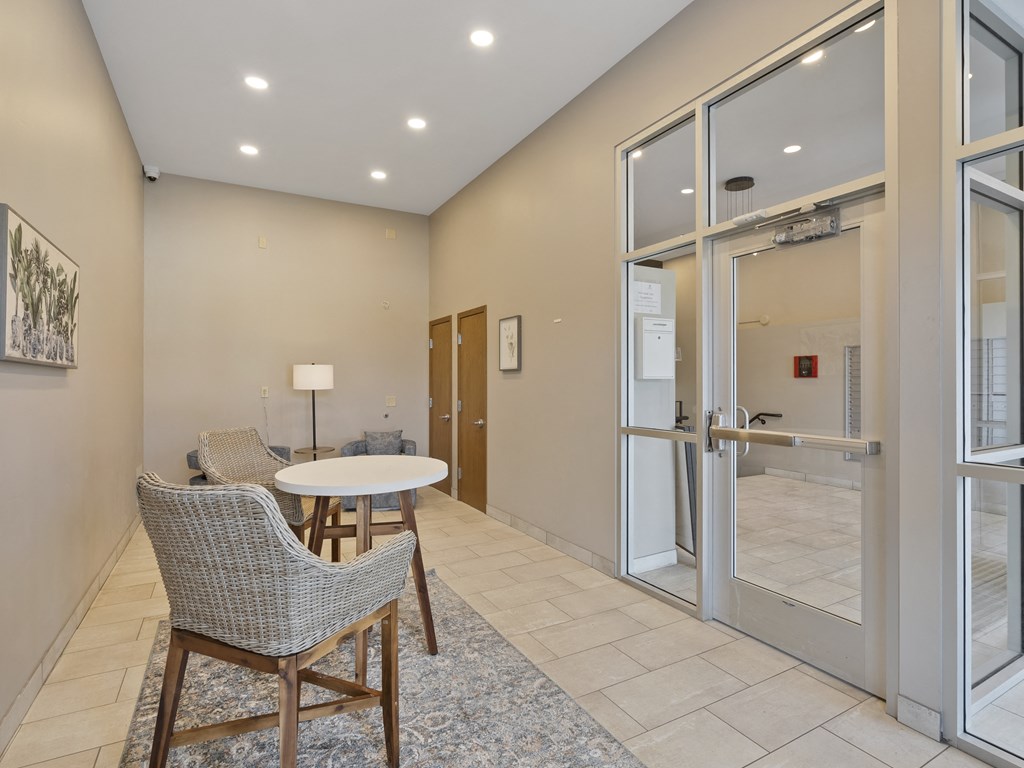 Seating Area in Front of Mail Area