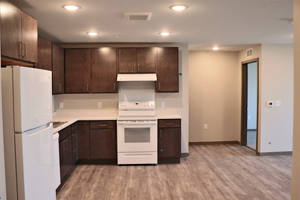 Kitchen in a brand-new home