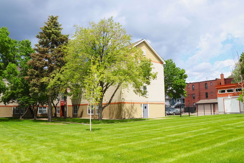 the building where the apartment is located