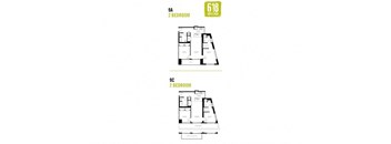 Two Bedroom 2 Bath 1143 sq. ft.