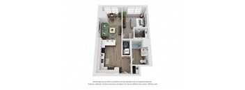 bedroom floor plan  the residences at
